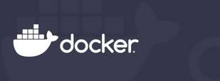 Docker logo graphic.